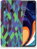TPU Hoesje Samsung Galaxy A60 Abstract Green Blue