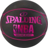 Spalding NBA Highlight 4HER Outdoor Basketbal Maat 6 Zwart/Roze