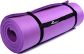 Yoga mat lila, 190x100x1,5 cm dik, fitnessmat, pilates, aerobics