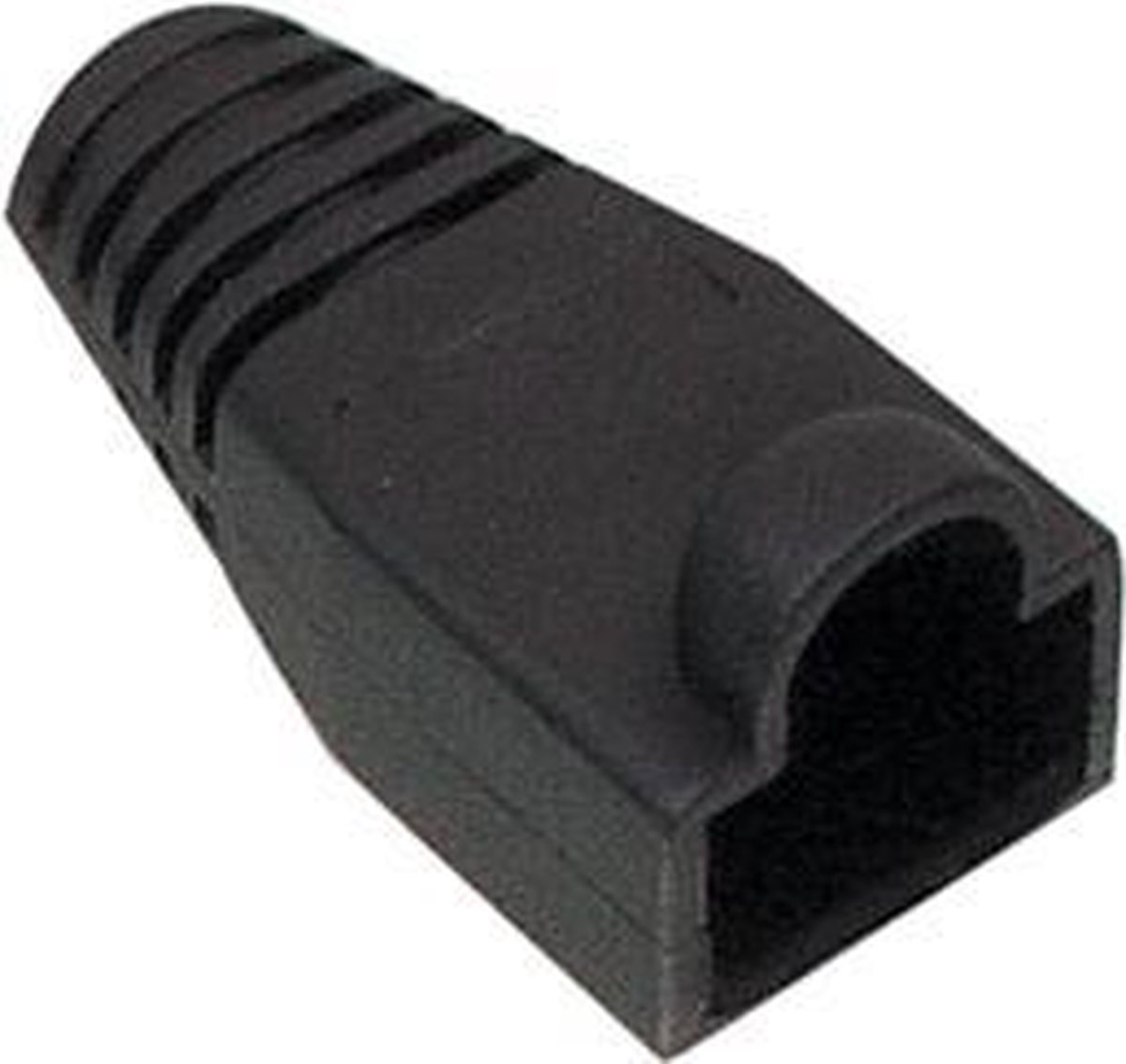 Set van 10 kabelhulzen zwart (RJ45 boot) voor RJ45 connectoren