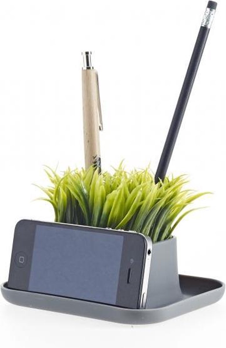 Gras pennenstandaard Antraciet/Groen Design (Grass pen stand)