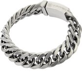 Bukovsky - Geborstelde Stalen Heren Armband - "Chase Extra Small" - 19 cm - Mat - Edelstaal - 316L Stainless Steel