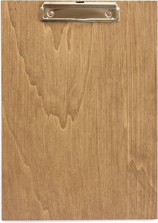 isolatie Archaïsch Vuil Klembord hout brownwash A4 staand | bol.com