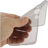 DrPhone Samsung A5 TPU Siliconen Case Ultra Dun Premium Gel Hoesje Transparant Grijs