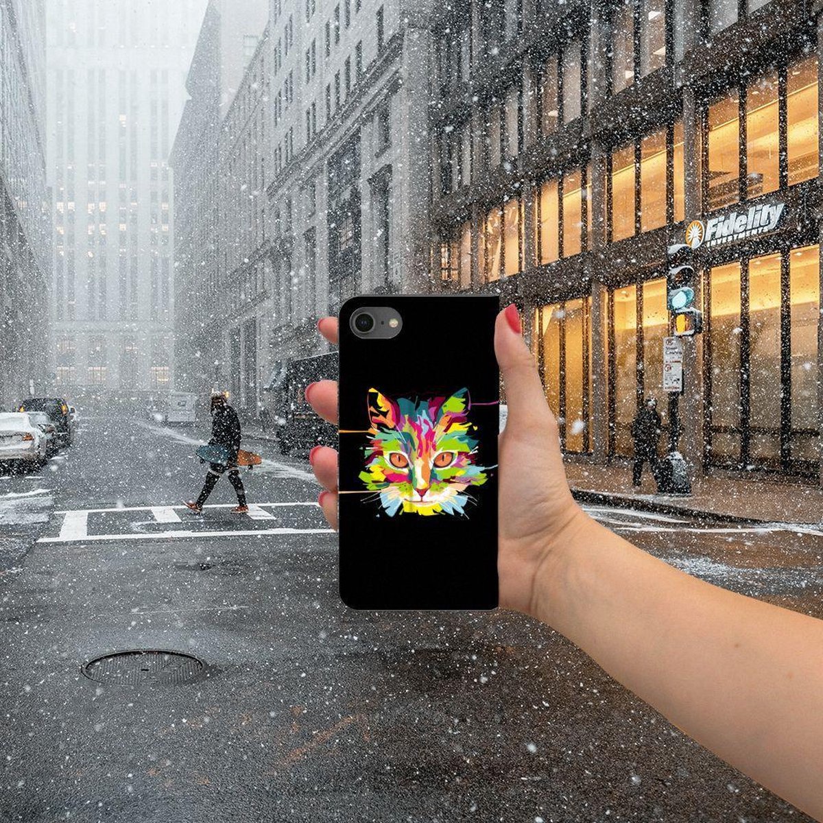 iPhone 7 | 8 | SE (2020) | SE (2022) Magnet Case Cat Color — cadeau in Cadeau-ideeën - foto 7
