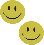 Nipple Sticker Smile - Tepel Plakker - Smiley Geel - Tepelstickers