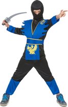 Blauwe ninjavermomming voor jongens - Verkleedkleding - 134-146