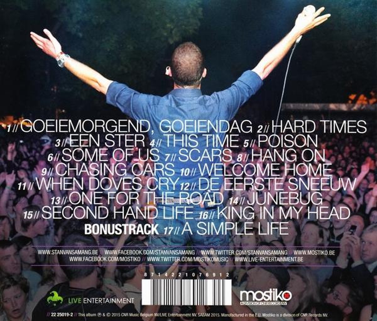 fontein briefpapier modder Liefde Voor Publiek, Stan Van Samang | CD (album) | Muziek | bol.com