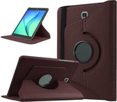 Book Cover Geschikt voor: Samsung Galaxy Tab A 10.1 2016 SM T580 Draaibaar Hoesje - Multi stand Case - Bruin