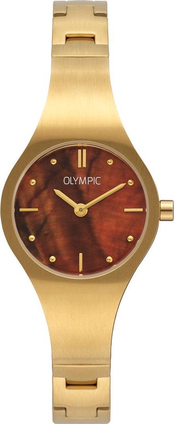 Olympic OL88DDD002 Horloge – Staal – Bruin – 26mm