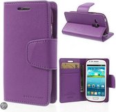 Goospery Sonata Leather case hoesje Samsung Galaxy S3 Mini i8190 Paars