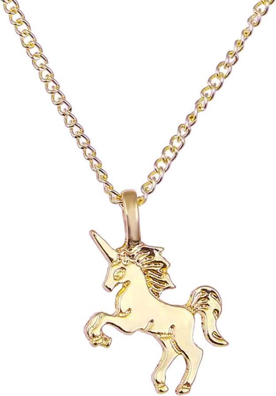 Magical Unicorn Ketting - Goudkleurig - Magische Eenhoorn Hanger - Fashion Favorite
