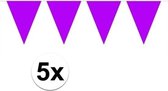 5 pièces Bunting lignes / guirlandes XXL violet 10 mètres