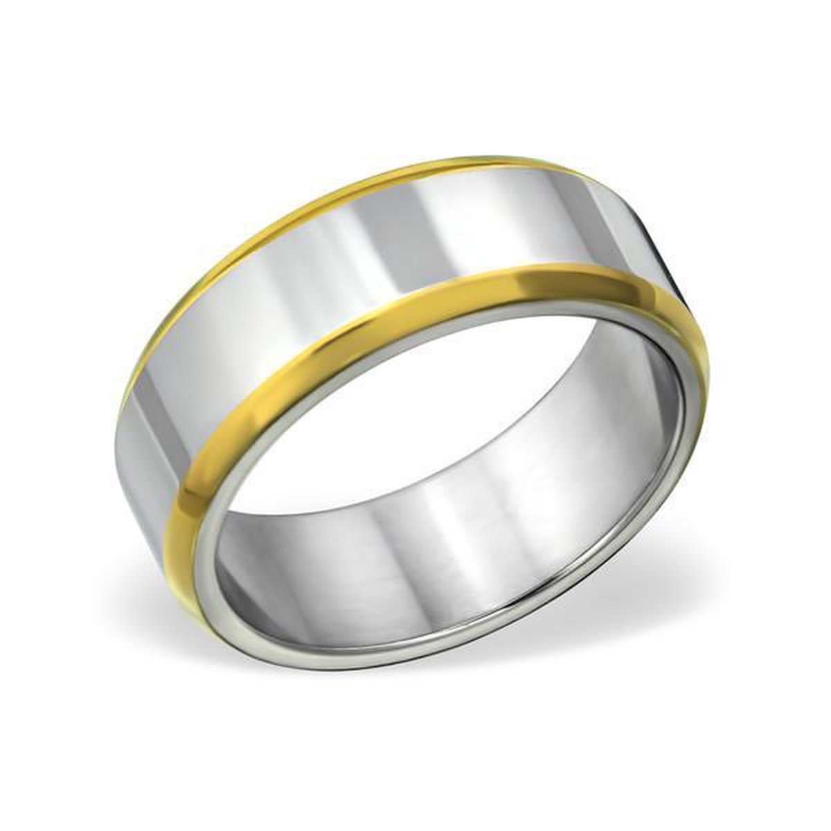 Amanto Ring Avery - 316L Staal - 8mm - Maat 63 - 20mm