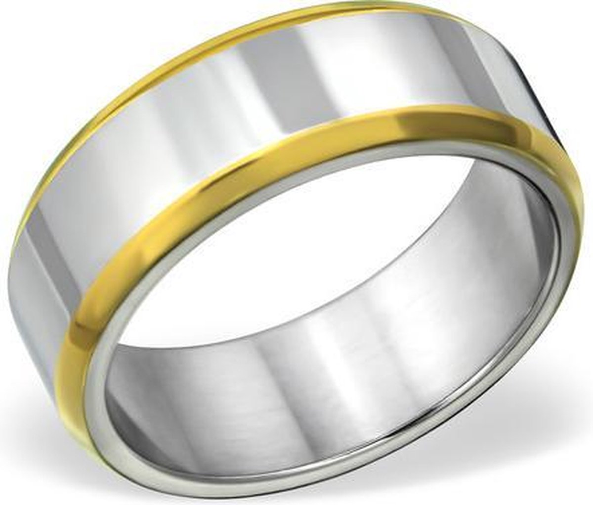 Amanto Ring Avery - 316L Staal - 8mm - Maat 60 - 19mm