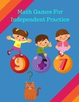 Math Games For Independent Practice: Number Tracing Book For Preschoolers