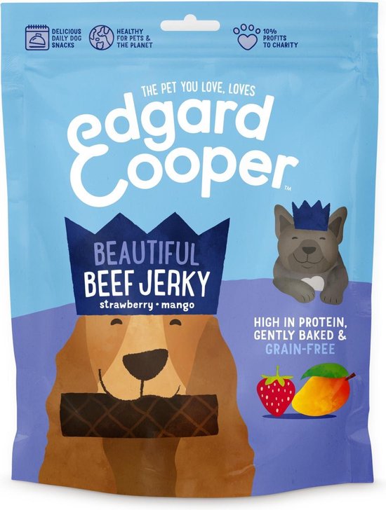 Edgard & Cooper Rund Jerky - voor honden - Hondensnack - 150 g