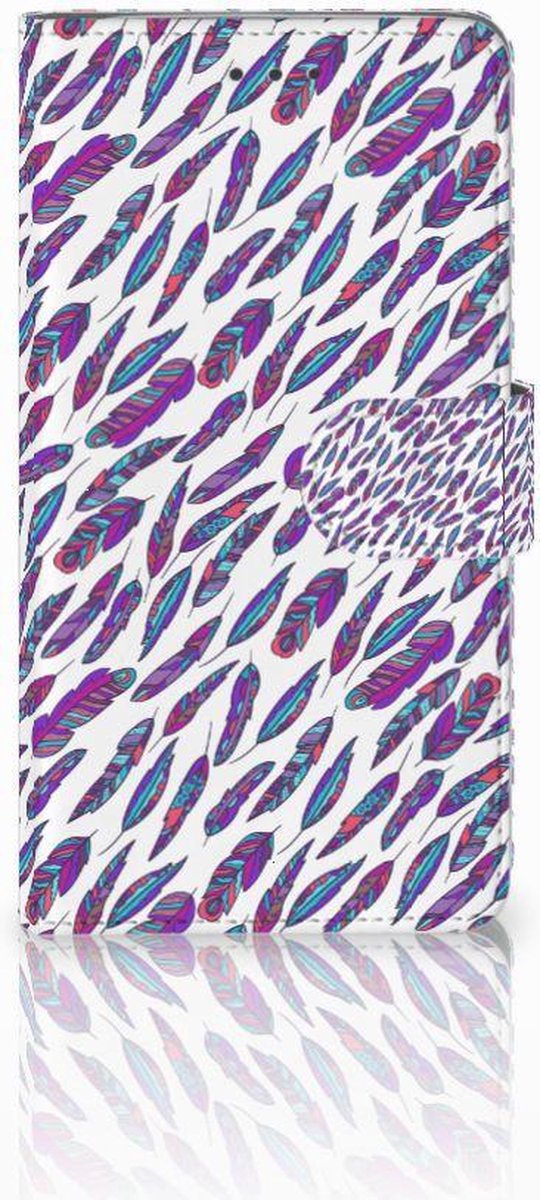 Samsung Galaxy J7 2016 Telefoon Hoesje Feathers Color