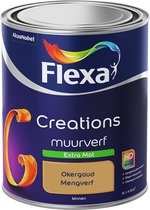 Flexa Creations - Muurverf Extra Mat - Okergoud Kleur van het Jaar 2016- 1 Liter
