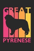 Vintage Great Pyrenese Notebook - Gift for Great Pyrenese Lovers - Great Pyrenese Journal