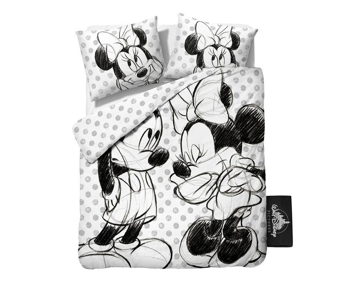 Disney Mickey and Minnie Next - Dekbedovertrek - Eenpersoons - 140x200 + 1... | bol.com