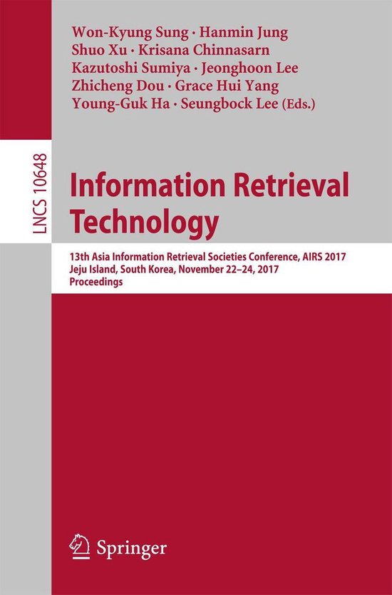 Springer Nature Proceedings Computer Science - Information R ... - cover