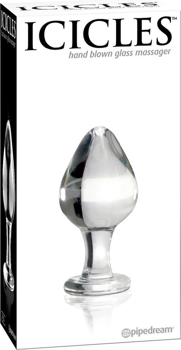 Pipedream Icicles Buttplug/anaaldildo Icicles No. 25 transparant - 3,5 inch