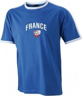 Blauw Frankrijk shirt voetbal volwassenen L