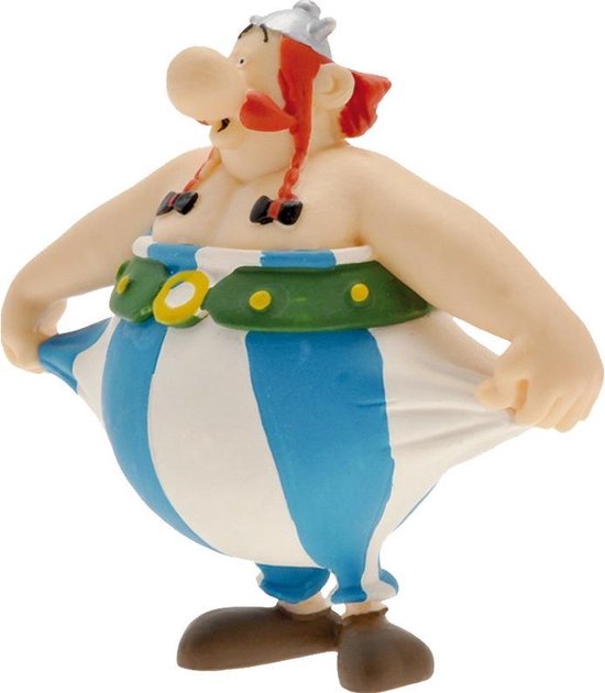 Asterix Figuur Obelix Holding His Pants 8 Cm Bol Com