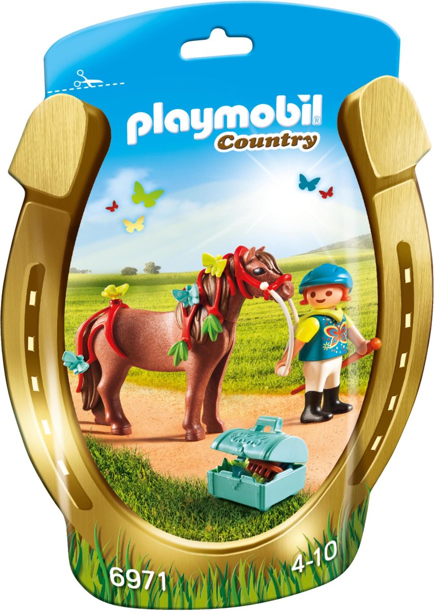 PLAYMOBIL Country Pony om te versieren "Vlinder" - 6971