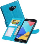 Galaxy A5 2016 Portemonnee hoes booktype wallet case Turquoise