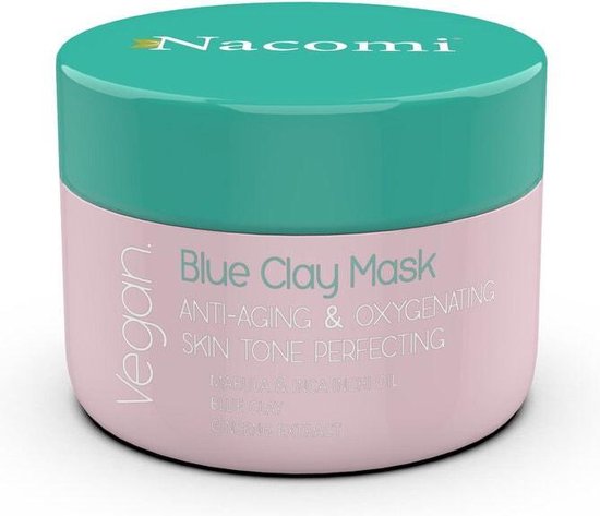 Nacomi - Vegan Blue Clay Mask Anti Aging Oxygenating Mask Blue Anti-Wrinkle Oxygenating 50Ml