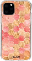 Casetastic Apple iPhone 11 Pro Hoesje - Softcover Hoesje met Design - Honeycomb Art Coral Print