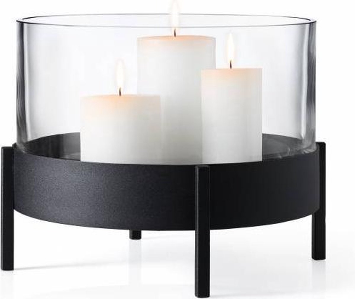 Kandelaar - BLOMUS - windlicht 27cm (65561) - zwart