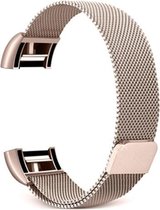 Fitbit Charge 2 Luxe Milanees bandje |Champagne Goud / Gold| Premium kwaliteit | Maat: S/M | RVS |TrendParts