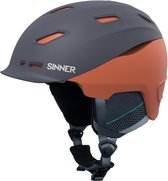 Sinner Moonstone Hybride Skihelm - Grijs/Oranje - Maat S/56 cm