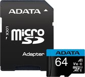 ADATA 64GB, microSDHC, Class 10 flashgeheugen Klasse 10 UHS-I