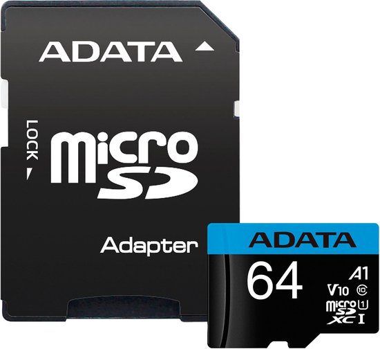 ADATA 64GB, microSDHC, Class 10 UHS-I Klasse 10