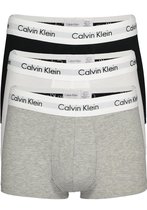 Calvin Klein Low Rise Trunks (3-pack) maat S- zwart - grijs en wit