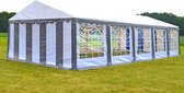 Partytent 10x5 PVC - Classic | Grijs / wit