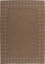 Kayoom - Vloerkleed - Tapijt - Sweden Halmstad - Koffie- 60x110cm