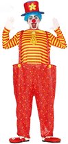 FIESTAS GUIRCA, S.L. - Rood en geel grappig clown kostuum voor heren - L (50)