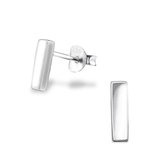 zilver staaf 8mm oorstekers | bar studs 8 mm | oorbellen dames zilver | Zilverana | sieraden vrouw