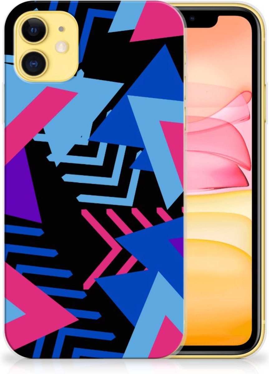 Apple iPhone 11 TPU Hoesje Funky Triangle