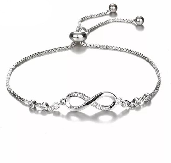 Infinity charm armband forever verstelbaar | BFF | vriendschap | liefde |  bol.com