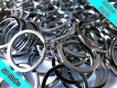 Zilveren sleutelringen 30 mm diameter (250 stuks) | Sleutelring voor sleutelhanger | Splitringen