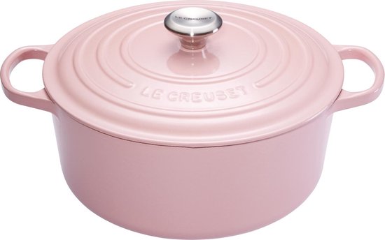 Le Creuset Signature Braadpan - 4,2 liter - 24 cm - Chiffon Pink