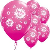 Ballonnen ‘Baby Girl’ - 6 stuks