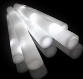 Foam sticks – LED – Feestpakket verjaardag – Lichtstaaf – Wit – 25 stuks