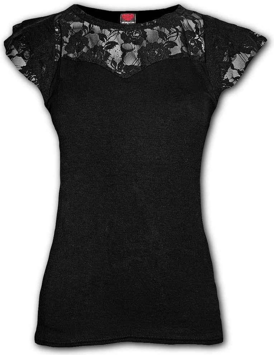Spiral - GOTHIC ELEGANCE Top - L - Zwart